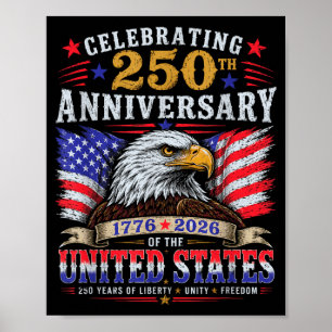 250. Jahrestag Vereinigte Staaten 1776 Bis 2026 Ad Poster