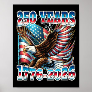 250 Jahrestag Vereinigte Staaten Poster