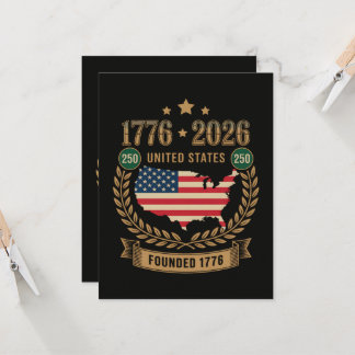 250. Jahrestag Vereinigte Staaten von Amerika 250 Einladung
