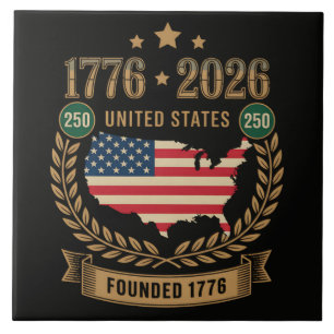 250. Jahrestag Vereinigte Staaten von Amerika 250  Fliese