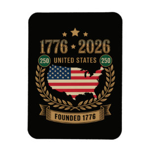 250. Jahrestag Vereinigte Staaten von Amerika 250 Magnet
