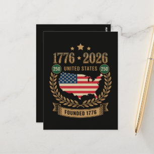 250. Jahrestag Vereinigte Staaten von Amerika 250 Postkarte