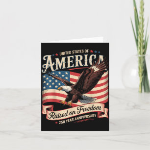 250. Jahrestag von Amerika 4. Juli US-Flagge Karte