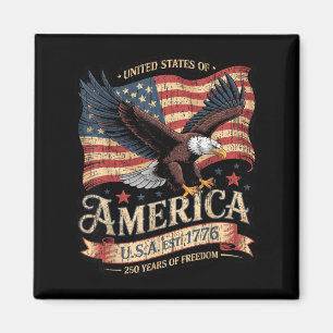 250. Jahrestag Von Amerika USA Est 1776 Magnet