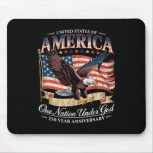 250. Jahrestag von Amerika USA Nation unter Gott Mousepad