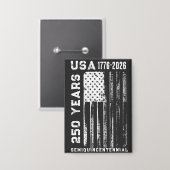 250-jähriges Jubiläum USA 4-juli Button (Vorderseite/Rückseite)
