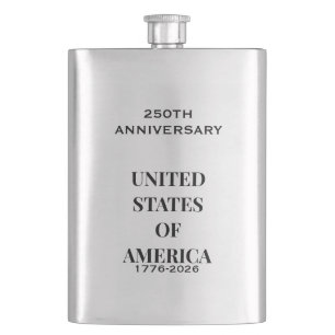 250. Jubiläum 1776–2026 – USA Premium Feuerzeug Flachmann