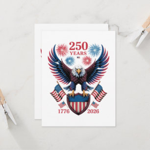 250. Jubiläum 250 Jahre USA 1776 Einladung