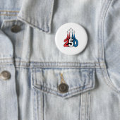250. Jubiläum 4. Juli Jet Patriotisch Button (Beispiel)