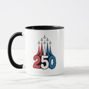 250. Jubiläum 4. Juli Jet Patriotisch   Tasse