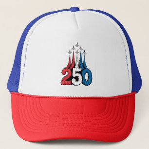 250. Jubiläum 4. Juli Jet Patriotisch Truckerkappe