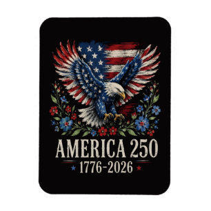 250. Jubiläum-Adler Amerikanisch Magnet