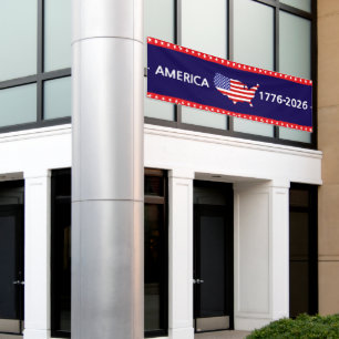 250. Jubiläum Amerika 1776-2026 US Geburtstag Banner