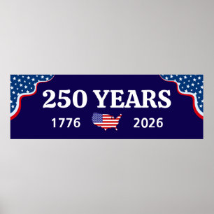 250. Jubiläum Amerika 1776-2026 US Geburtstag Poster