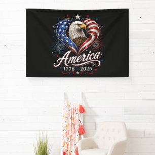 250. Jubiläum Amerika-Flagge Adler 250 Jahre Banner