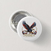 250. Jubiläum Amerika Patriotischer Button (Vorne & Hinten)