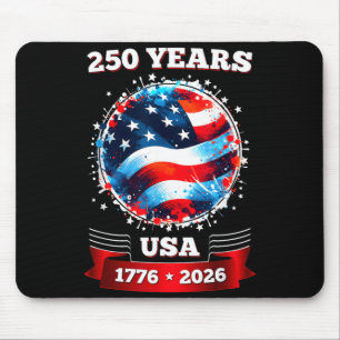 250. Jubiläum Amerikanische Flagge 4. Juli Mousepad