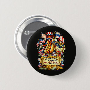 250. Jubiläum der Unabhängigkeit der USA-Feier Button