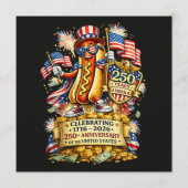 250. Jubiläum der Unabhängigkeit der USA-Feier Programm (Rückseite)