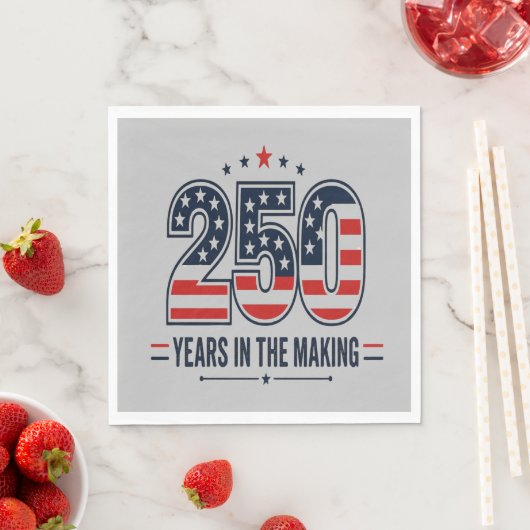 250. Jubiläum der USA Serviette (Beispiel)