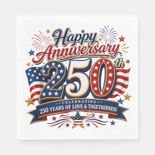 250. Jubiläum der USA Serviette (Vorderseite)