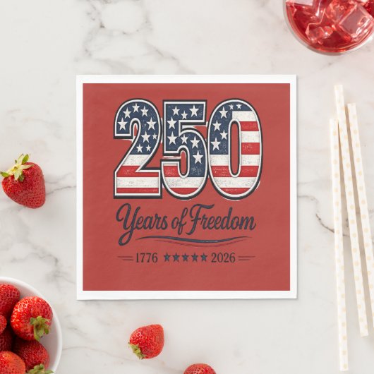 250. Jubiläum der USA Serviette (Beispiel)