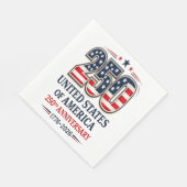 250. Jubiläum der USA Serviette (Ecke)