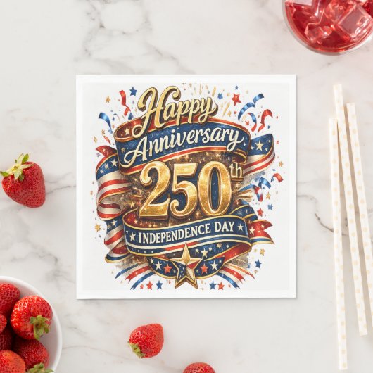 250. Jubiläum der USA Serviette (Beispiel)
