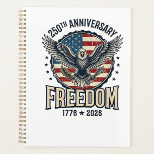 250. Jubiläum Freedom Eagle Patriotisches Vintage  Planer