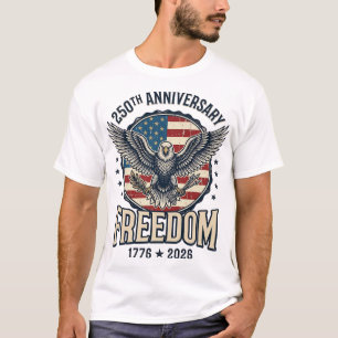 250. Jubiläum Freedom Eagle Patriotisches Vintage  T-Shirt