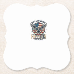 250. Jubiläum Freedom Eagle Patriotisches Vintage  Untersetzer