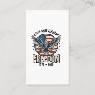 250. Jubiläum Freiheit Adler Patriotisch Vintage  Visitenkarte