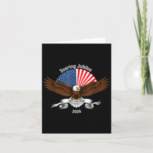 250. Jubiläum patriotisch 4. Juli USA 1776-2026 Karte