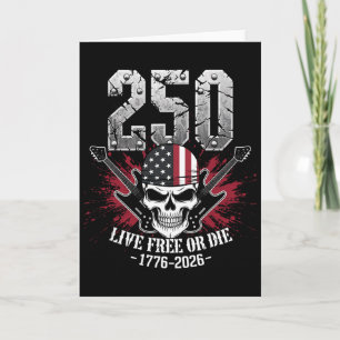 250. Jubiläum Patriotisch 4. Juli – USA 1776-20 Karte