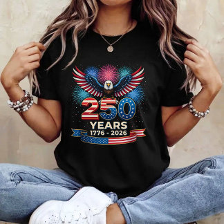 250. Jubiläum USA 1776 2026 Patriotischer Adler T-Shirt
