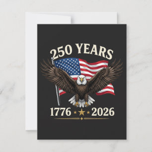 250. Jubiläum USA Feiertagskarte