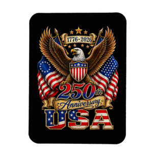 250. Jubiläum USA-Flagge 250 Jahre Amerikanisch Magnet