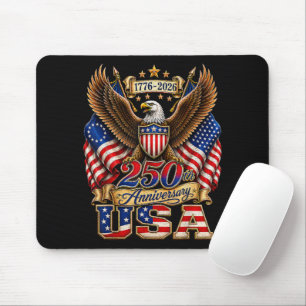 250. Jubiläum USA-Flagge 250 Jahre Amerikanisch Mousepad