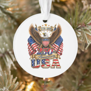 250. Jubiläum USA-Flagge 250 Jahre Amerikanisch Ornament