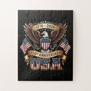 250. Jubiläum USA-Flagge 250 Jahre Amerikanisch Puzzle