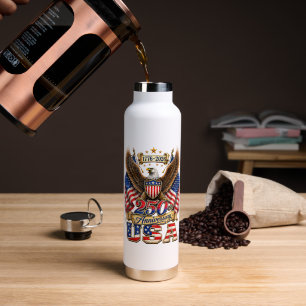 250. Jubiläum USA-Flagge 250 Jahre Amerikanisch Trinkflasche
