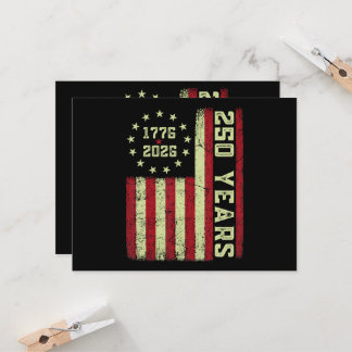 250. Jubiläum USA-Flagge Einladung