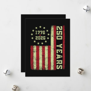 250. Jubiläum USA-Flagge Feiertagskarte