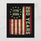 250. Jubiläum USA-Flagge Flyer (Hinten)