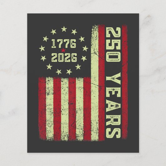 250. Jubiläum USA-Flagge Flyer (Vorne)