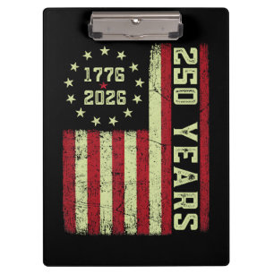 250. Jubiläum USA-Flagge Klemmbrett