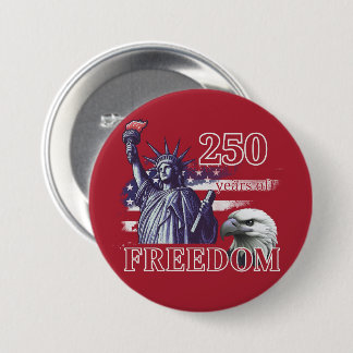 250. Jubiläum USA-Flagge Liberty Eagle Freiheit Button