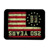 250. Jubiläum USA-Flagge Magnet (Horizontal)