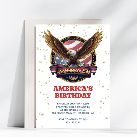 250. Jubiläum USA Geburtstag Einladung