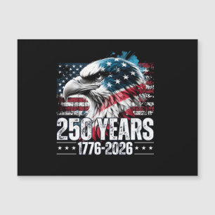 250. Jubiläum USA Geburtstag Langarm Magnetkarte